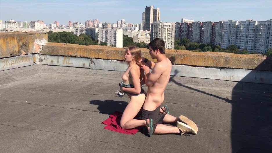 Hot Passionate Rooftop Sex